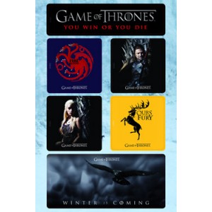 Set de 6 aimants 2 Game Of Thrones