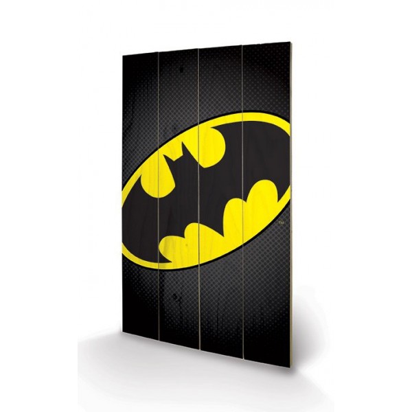 Wooden Wall Art Batman Symbol 46 x 77 cm - DC Comics 