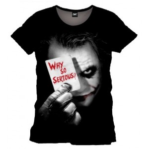 Joker Why So Serious? t-shirt from The Dark Knight movie
