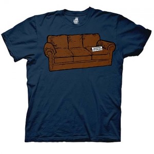 T-shirt canapé "place réservée à Sheldon"