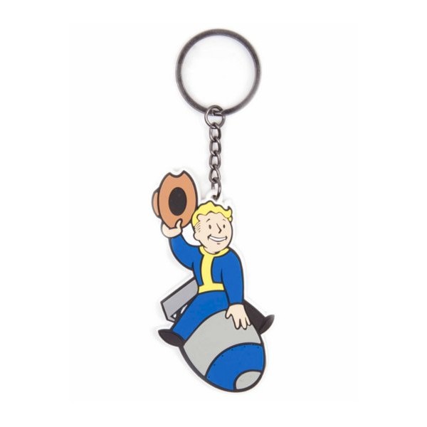 Rubber Keychain Vault Boy Bomber Fallout 4