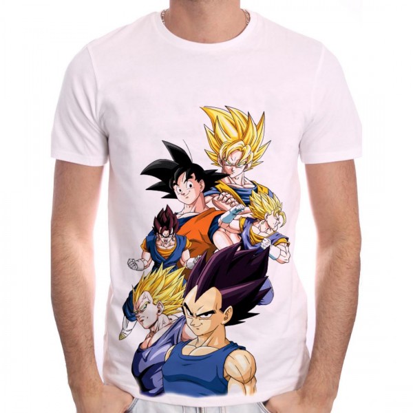 T-shirt Goku & Vegeta Transformation Dragon Ball Z ...