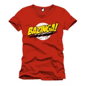 T-shirt homme Bazinga rouge (The Big Bang Theory)