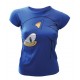 T-shirt Sonic bleu femme