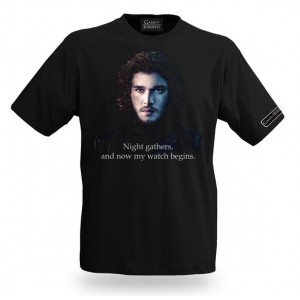 T-shirt Jon Snow : The night gathers